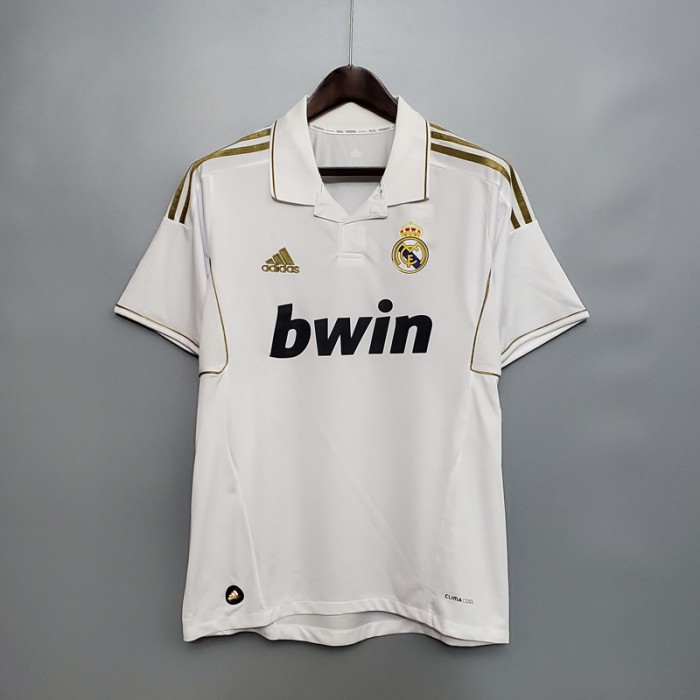 Retro 11/12 Real Madrid home White Jersey version short sleeve-7100070