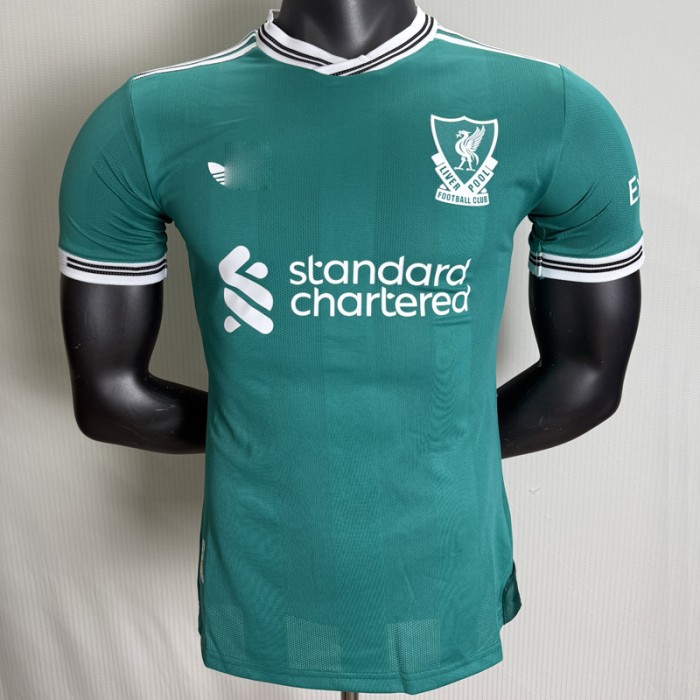 25/26 Liverpool Second Away Green Jersey Version Short Sleeve (Player Version)-1154629
