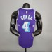 2022 75th Anniversary Howard #4 Lakers City Edition Purple NBA Jersey-8844371
