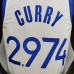 75th Anniversary Curry #2974 Golden State Warriors White NBA Jersey-2806485