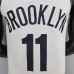 75th Anniversary IRVING#11 Brooklyn Nets White NBA Jersey-2248091
