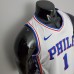 2022 Philadelphia 76ers Harden #1 V-Neck White NBA Jersey-8896204