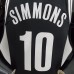 75th Anniversary Simmons #10 Brooklyn Nets Black NBA Jersey-5635999