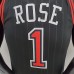 75th Anniversary Rose #1 Chicago Bulls Flyers Black NBA Jersey-1526790