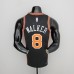 2022 Season Walker #8 Knicks Urban Edition Black NBA Jersey-4795400