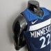 75th Anniversary Minnesota Timberwolves Wiggins #22 Royal Blue NBA Jersey-2783302