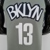 75th Anniversary Harden #13 Brooklyn Nets City Edition Gray NBA Jersey-1059270
