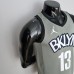 75th Anniversary Harden #13 Brooklyn Nets City Edition Gray NBA Jersey-1059270