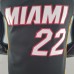 75th Anniversary Miami Heat BUTLER#22 black NBA Jersey-5698388