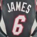 75th Anniversary Miami Heat JAMES #6 black NBA Jersey-8427709