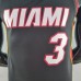 75th Anniversary Miami Heat WADE #3 black NBA Jersey-3099036
