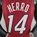 75th Anniversary Miami Heat Jordan HERRO#14 Burgundy NBA Jersey-8989509