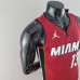 75th Anniversary Miami Heat Jordan ADEBAYO#13 Burgundy NBA Jersey-5873236