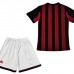 2013/14 Retro AC Milan Home Red Suit Short Sleeve Kit Jersey (Shirt + Short)-6300679