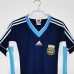 1998 Retro Argentina Home Navy Blue Jersey version short sleeve-7810796