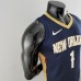 75th Anniversary New Orleans Pelicans Williams #1 Navy Blue NBA Jersey-2728936
