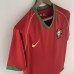 Retro Portugal 2006 home Red Jersey version short sleeve-7969057