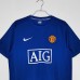 2008/09 Retro Manchester United M-U Second Away Blue Jersey version short sleeve-6332788