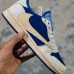 Air Jordan 1 Retro Low OG SP Fragment X Travis Scott Running Shoes-Blue/White-8694370