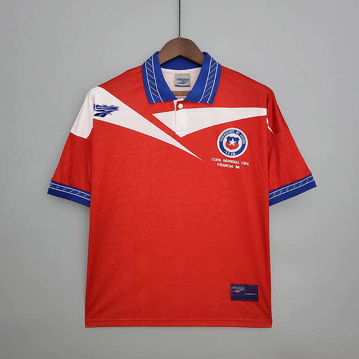 Retro 1998 Chile home Jersey version short sleeve-748447