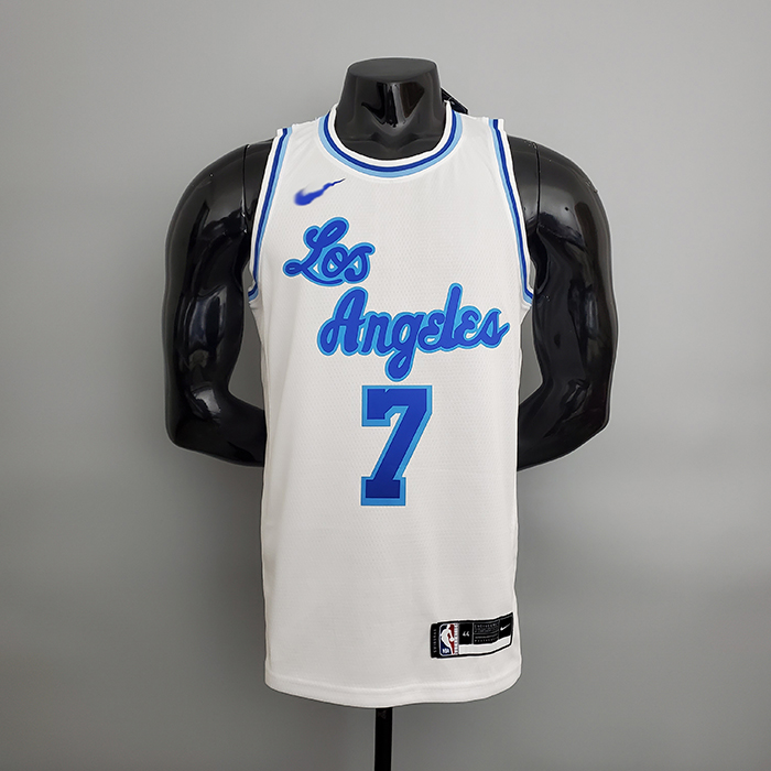 Los Angeles Lakers Anthony#7 Latin Night (High Head) White NBA Jersey-3625128