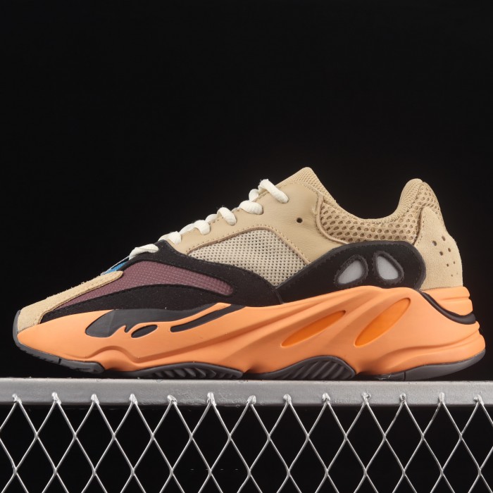 Kanye West x Yeezy 700 Boost Running Shoes-Khkai/Orange-7441902
