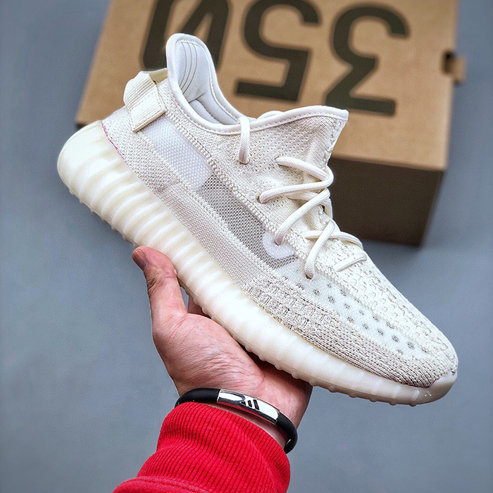 Kanye West Yeezy SPLY 350 V2 Boost Running Shoes-Khkai/White-7148038