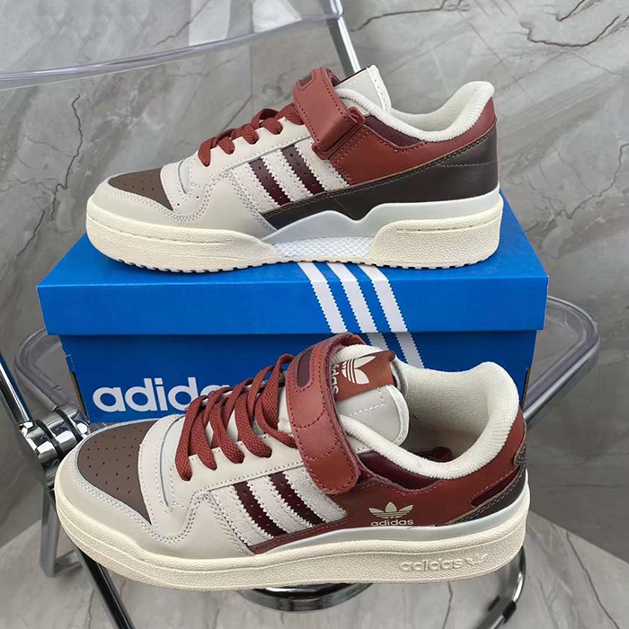 FORUM 84 LOW Running Shoes-White/Brown-8572434