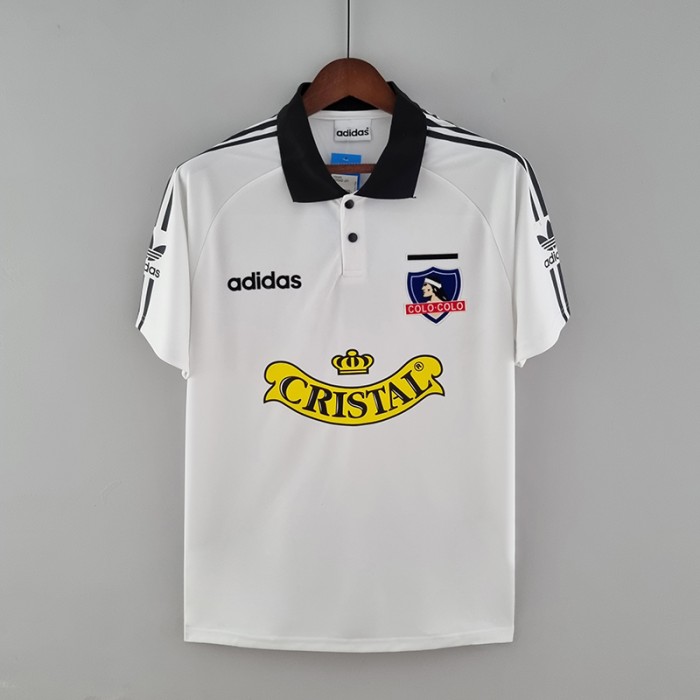 Retro Colo Colo 92/93 home White Jersey version short sleeve-8253742