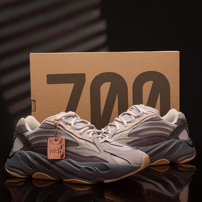 Kanye West Boost Yeezy 700 V2 Running Shoes-Brown/Gray-1579882