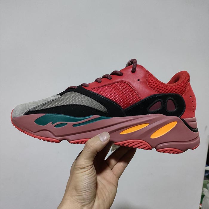 Kanye West Boost Yeezy 700 V2 Running Shoes-Red/Gray-8871659
