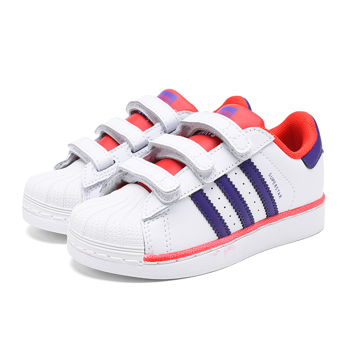 Superstar Kids Running Shoes-White/Red-3555076