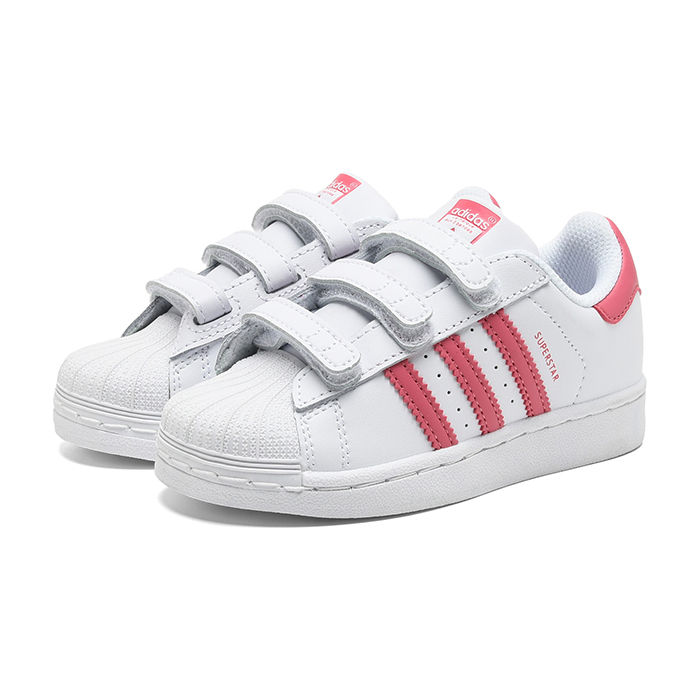 Superstar Kids Running Shoes-White/Pink-6299962