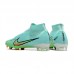 Air Zoom Mercurial Superfly IX Elite FG High Soccer Shoes-Blue/Green-4756463