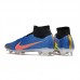 Air Zoom Mercurial Superfly IX Elite FG High Soccer Shoes-Blue/Green-6334332