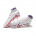 Air Zoom Mercurial Superfly IX Elite FG High Soccer Shoes-White/Red-6130194
