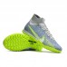 Air Zoom Mercurial Vapor XV Elite TF High Soccer Shoes-Grey/Purple-6160491