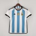 2022 World Cup Argentina 3-Star Home MESSI 10 Blue White Jersey Kit short sleeve-304667