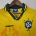 Retro 93/94 Brazil home Yellow Jersey version short sleeve-7811919