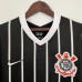 Retro 20/21 Corinthians Away Black White Jersey Kit short sleeve-4401340
