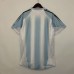 Retro 04/05 Argentina Home White Blue Jersey Kit short sleeve-1876831