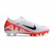 Air Zoom Mercurial Superfly IX Elite FG Soccer Shoes-White/Black-5171339