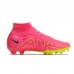 Air Zoom Mercurial Superfly IX Elite FG High Soccer Shoes-Pink/Yellow-5963771