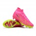 Air Zoom Mercurial Superfly IX Elite FG High Soccer Shoes-Pink/Yellow-2229597