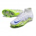 Air Zoom Mercurial Superfly IX Elite FG High Soccer Shoes-White/Green-920839