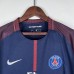 Retro 17/18 Paris Saint-Germain PSG Home Navy Blue Jersey Kit short sleeve-2137142