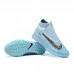 Phantom GX Elite DF Link TF High Soccer Shoes-Blue/Gray-1100443