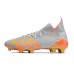 PREDATOR FREAK + FG High Soccer Shoes-Gray/Orange-3861034