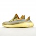 Yeezy Boost 350 V2“Marsh”Running Shoes-Yellow/Gray-9502090