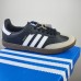 SAMBA Running Shoes-Black/White-2107591